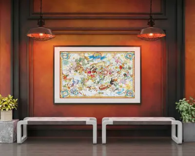 22538 The Zodiac Star Map 2000 Parca Interior