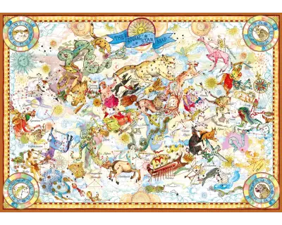 22538 The Zodiac Star Map 2000 Parca Poster