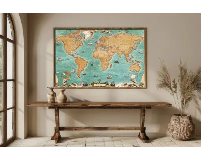 23027 The Ancient World Map 3000 Parca Interior