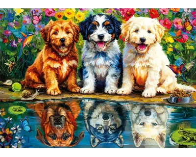 31503 Fearlass Puppies Poster