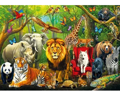 31504 Forest Animals 100 Parca Poster