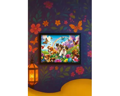 31754 Playing Puppies 50 Parca Int