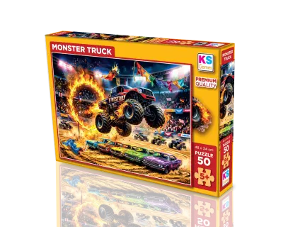 31759 50 Parca Monster Truck Lisanssiz Puzzle