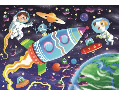 32711 35 Parca The Space Travel Poster