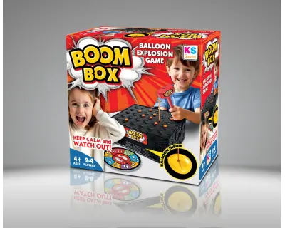 Boom Box Eng Kutu Mockup Gri