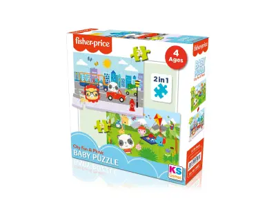 Fp13407 Baby Puzzle City Fun And Picnic 2in1