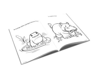 Fp13441 Little People Coloring Activity Book Animals Int