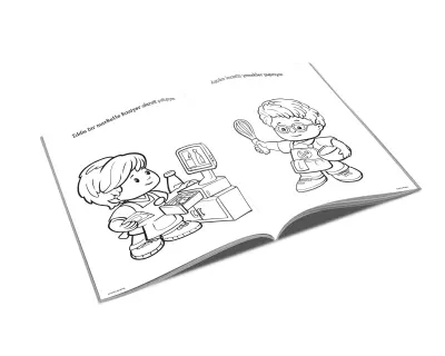 Fp13442 Little People Coloring Activity Book Jobs Int