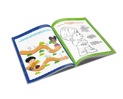 Fp13444 Little People Coloring Sticker Book 2 Int