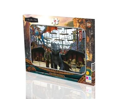 Hd704 Howtotrainyourdragon 24 Parca Frame Puzzle
