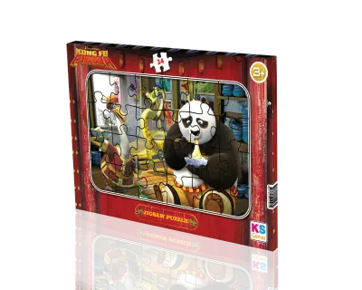 Kp704 1 Kung Fu Panda 24 Parca Frame Puzzle