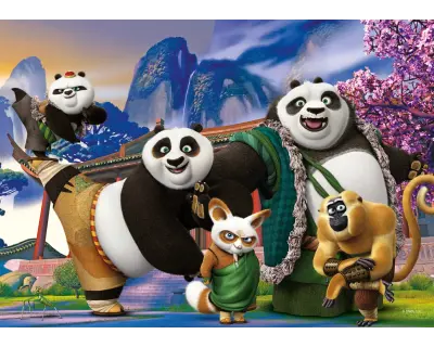 Kp714 Kungfupanda 100 Parca Poster