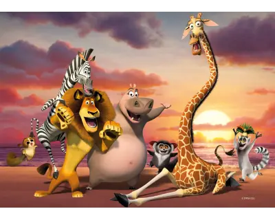 Mg714 Madagascar 100 Parca Puzzle Poster