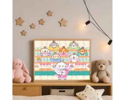 Mol709 Molang 50 Parca Puzzle Int