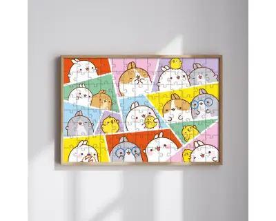 Mol714 Molang 100 Parca Puzzle Int
