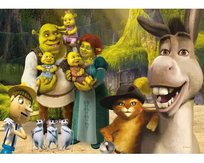 Sh113 Shrek 200 Parca Puzzle Poster