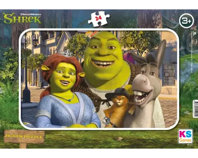 Sh704 Shrek Frame Puzzle Poster