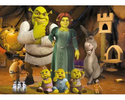 Sh709 Shrek 50 Parca Puzzle Poster