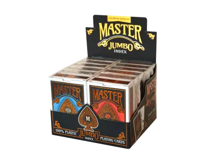 T25304 Master Jumbo Index Plastik Oyun Kagidi