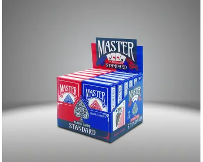 T476 Standart Oyun Kagidi Kirmizi Mavi Tekli Display