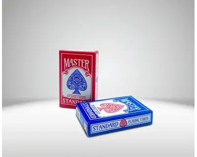 T476 Standart Oyun Kagidi Kirmizi Mavi Tekli Kutu