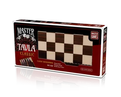 T76 Master Classic Tavla Ceviz Mockup