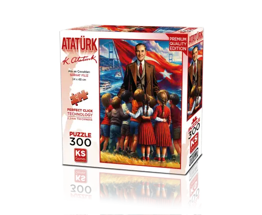 Ata ve Çocukları 300 Parça Puzzle