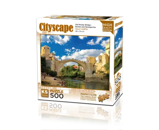 Old Moster Bridge Bosna Hersek 500 Parça Puzzle