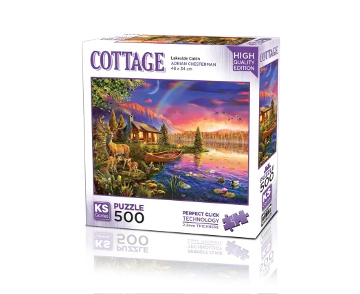 Lakeside Cabin 500 Parça Puzzle