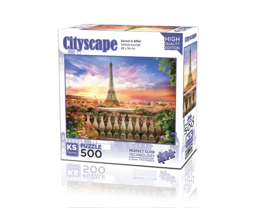 Sunset İn Eiffel 500 Parça Puzzle