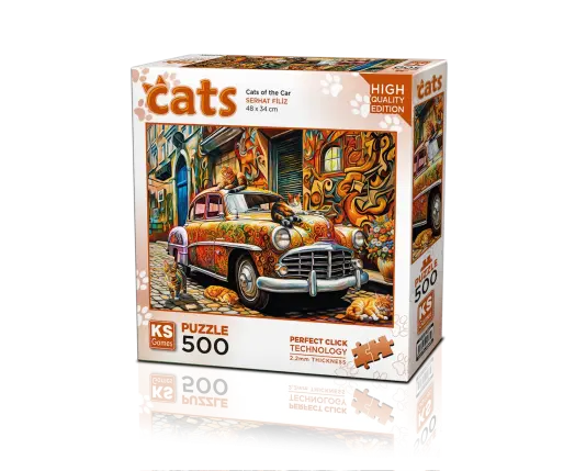 Cats Of The Car 500 Parça Puzzle