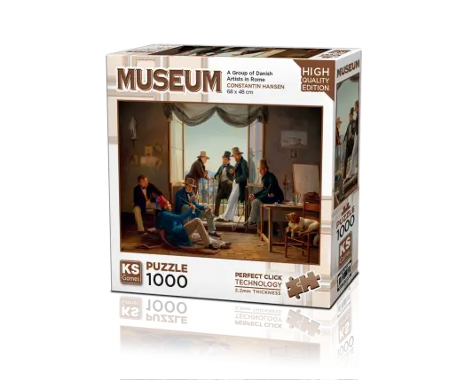 A Group of Danish Artists in Rome 1000 Parça Puzzle