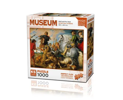 Wolf and Fox Hunt 1000 Parça Puzzle