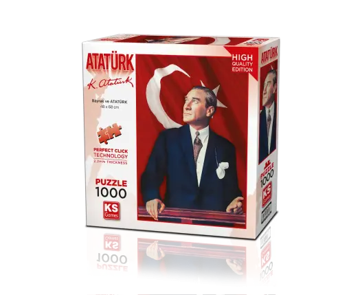 Atatürk Ve Türk Bayrağı 1000 Parça Puzzle