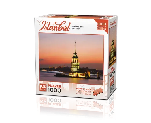 Kız Kulesi Gün Batımı 1000 Parça Puzzle
