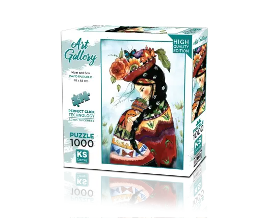 Mom And Son 1000 Parça Puzzle