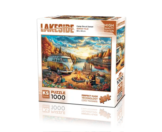 VosVos Campfire At Sunset 1000 Parça Puzzle