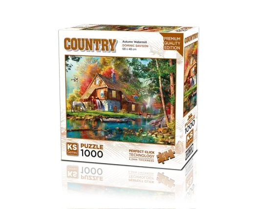 Autumn Watermill 1000 Parça Puzzle