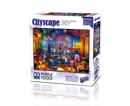A Festival in Brooklyn 1000 Parça Puzzle
