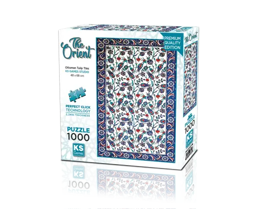 Ottoman Tulip Tiles 1000 Parça Puzzle