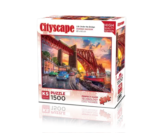 Forth Bridge At Sunset(Life Under The Bridge) 1500 Parça Puzzle