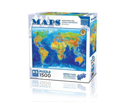 World Political Map 1500 Parça Puzzle