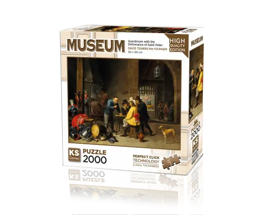 Guardroom with the Deliverance of Saint Peter 2000 Parça Puzzle