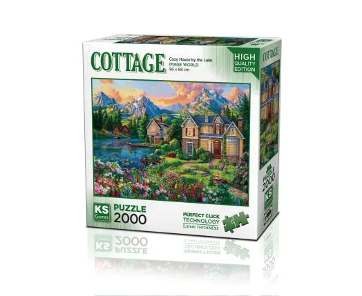 Cozy House by the Lake  2000 Parça Puzzle