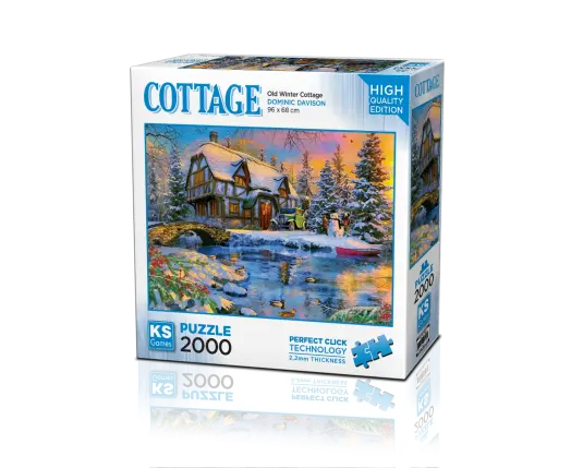 Old Winter Cottage  2000 Parça Puzzle