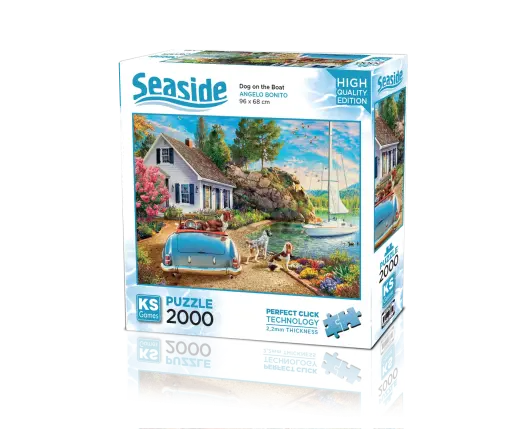Dog On The Boat 2000 Parça Puzzle
