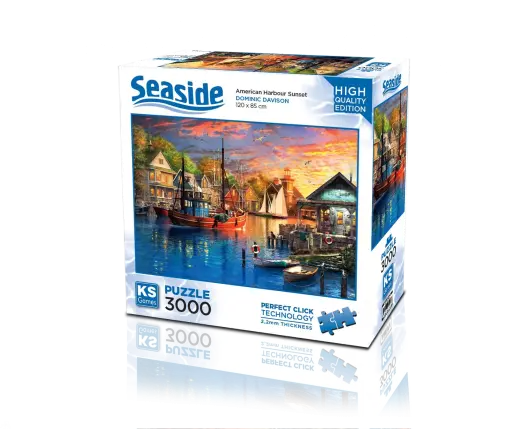 American Harbour Sunset  3000 Parça Puzzle