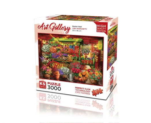 Market Stall 3000 Parça Puzzle