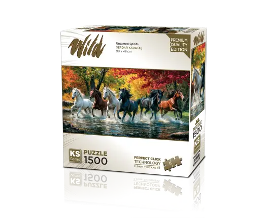 Untamed Spirits 1500 Parça Panaromik Puzzle