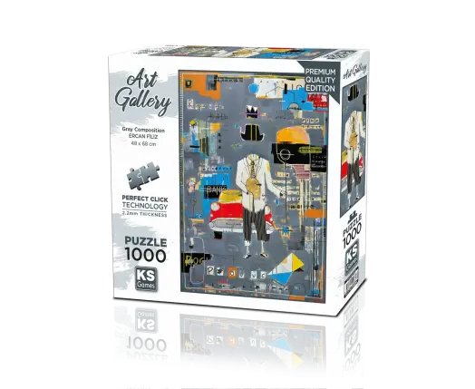 Gray Composition 1000 Parça Puzzle